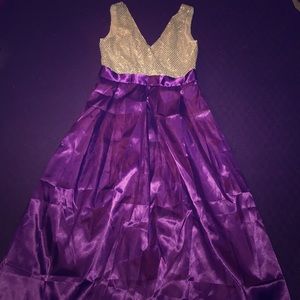 Beautiful formal sequin and purple gown